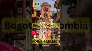 The largest cities in South America #shortsfeed  #shorts #geography #facts