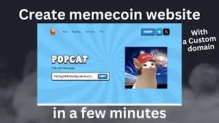 How to create a memecoin website in a few minutes!