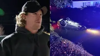Man who jumped into canal of water & saved people trapped in car is honored for Feel Good Friday
