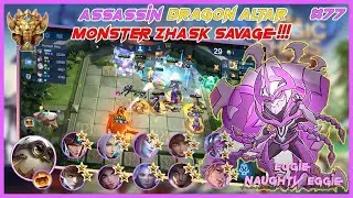 HIGHLIGHT ZHASK SAVAGE!!! HIGH DPS + HIGH HP | ASSASSIN DRAGON ALTAR | Mobile Legends Bang Bang