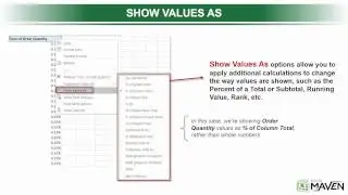 Excel PivotTable Value Calculations