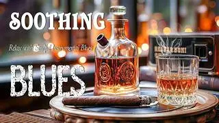Soothing Blues Instrumental | Dark Jazz Club & Emotional Guitar Solos, Soulful Whiskey Jazz