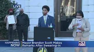 Mayor Brandon Scott Makes Remarks After Swearing-In
