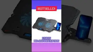 Powerfull Laptop Cooler with adjustable phone charger#shorts #new#gadgets#laptopcooler#laptop#viral