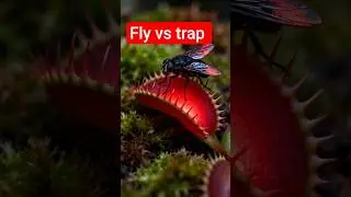 Venus Flytrap Catches a Housefly 🪰 | Macro Nature Close-Up