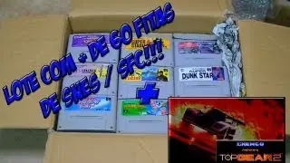 Lote com + de 60 jogos SNES / Super Famicom + Top Gear 2!!!