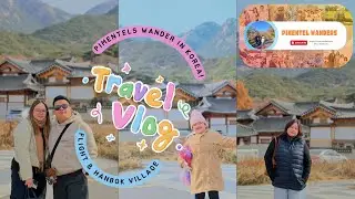 Flight to Korea and wandering around Eunpyeong Hanok Village