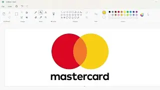 How to draw the Mastercard logo using MS Paint | How to draw on your computer