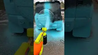 Super Satisfying ASMR POV Snow Foam | Urban Landrover Defender #satisfying #asmr #pov #carcleaning