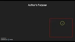 Author's Purpose: To Inform