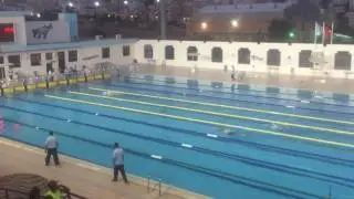 The Jordanian swimmer khader baqlah the winner