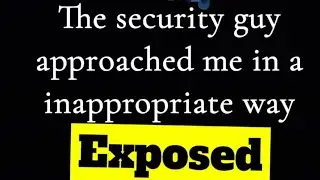 The Security guy followed me to my car°•° tackling situation