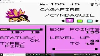 POKEMON CRYSTAL - SHINY BREEDING a CYNDAQUIL using the Ditto #Shiny Gene for my Stadium 2 team