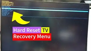 How to Hard Reset OnePlus TV via Android Recovery Menu | Google TV Android TV OS