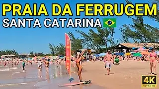 🏖️ Passeio Virtual pela PRAIA DA FERRUGEM, em Garopaba, SC ☀️ | 4K HDR 60fps 📹