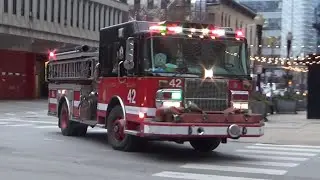 Chicago Fire Department Engine 42 Responding