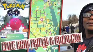 Pok&eacute;mon Go: Elite Raid Failed & Small Golden Lure Party!!!