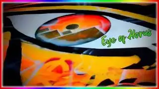 Horus eye of pyramid #sprayart #spraypaint