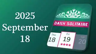 Daily Challenge Solitaire Solution September 18 2025