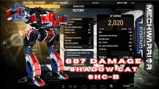 MWO: Shadow Cat SHC-B - 687 Damage at Free Worlds - 1 KB 2 KMDD 4 Components Destroyed