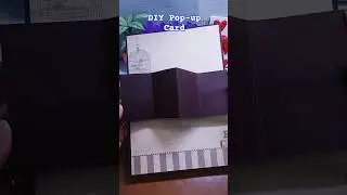DIY Vintage Pop-Up Card | Handmade Fold Greeting Card #shorts #ytshorts #cards #diy #greetingcard