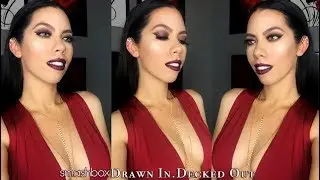 SmashBox Drawn In Decked Out Palette I Burgundy Eye Makeup