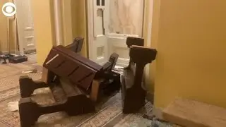 WATCH: U.S. Capitol damage after protesters stormed the building