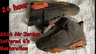 24 hour #restoration of these cooked 2014 #jordan6 infrared