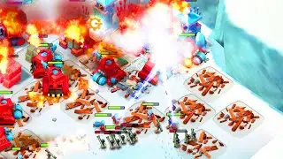 I tried Cryoneers with Scorchers and Zookas in Boom Beach