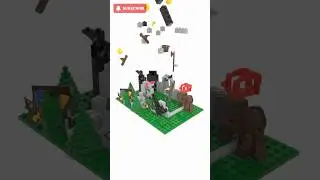 LEGO Camouflaged Outpost #lego #speedbuild #animation #legominifigures #afol #legoland #camouflage