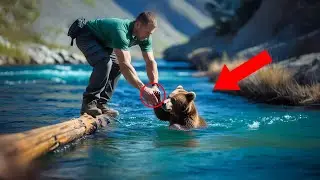 Bear Cub Falls into River, Stranger&rsquo;s Decision Stuns Millions!