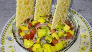 Como preparar un Ceviche de Mango Fresco &Aacute;cido y Delicioso 