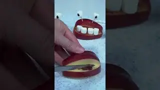Halloween is Coming: How To Make An Apple Monster #shorts #halloween2022