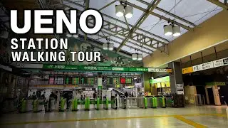 Ueno Station Walking Tour | 4k 60fps