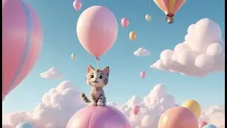 Roblox Tiny Kitten Opened a Tower of Balloons | Nursery Rhymes for Kids & Baby Songs