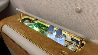 Emirates first class in-seat drinks