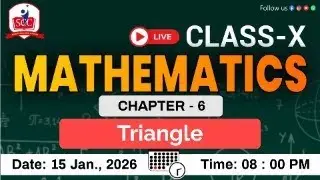 Class 10 Maths LIVE | Chapter 6 Triangle 🔺 | Competency Based | Board Exam 2026