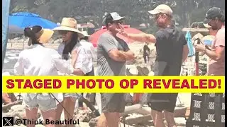 STAGED BEACH PHOTO OP REVEALED!