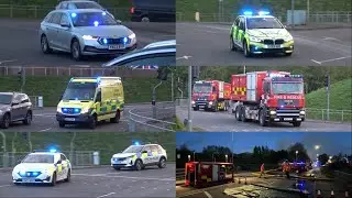 Emergency Services Respond To LARGE Recycling Centre Fire In Barnsley