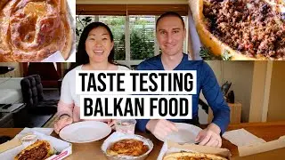 Asian and Bulgarian Try Bosnian Food - Seattle Food Vlog