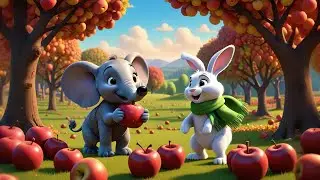 Ellie Elephant Picks Apples | Animal Song for Kids | Fun Nursery Rhyme with Counting and Learning