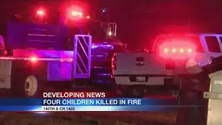 Four children died in a house fire in south Wolfforth Wednesday