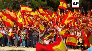 Pro unity demo at Plaza de Colon in Madrid