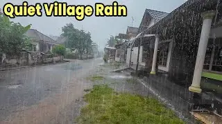 🌧️This Quiet Village Rain Will Put You to Sleep Fast | ASMR Rain Sounds