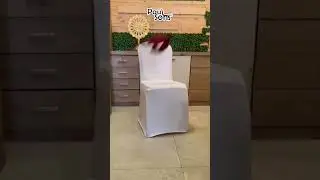 DIY CHAIR COVERS : HOW TO TRANSFORM YOUR HOTEL / BANQUET HALL CHAIRS IN MINUTES #viral #furniture