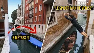 Parkour water challenge à VENISE 🇮🇹