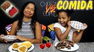 DESAFIO CHOCOLATE VS COMIDA DE VERDADE 3 | MARYANE ALMEIDA