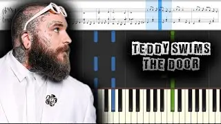 Teddy Swims - The Door - [Piano Tutorial] (Synthesia) (Download MIDI + PDF Scores)
