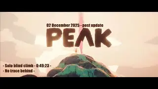 PEAK gameplay 02/12/2025 - post update - Solo blind climb - 0:49:23 - No trace behind