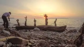 Sunset Rock Stacking